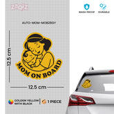 Safety First Mom on Board Vehicle Sticker